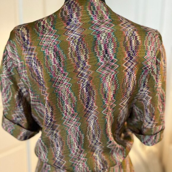 missoni orange label green mcm avant garden dress - Picture 8 of 10